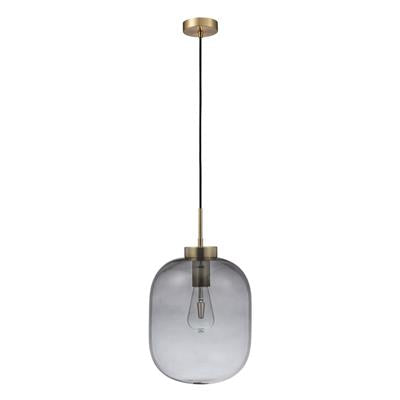 Domus Flaunt Glass LED Interior Pendant Satin Brass 240V IP20 - 22740, 22741, 22742- Domus Lighting