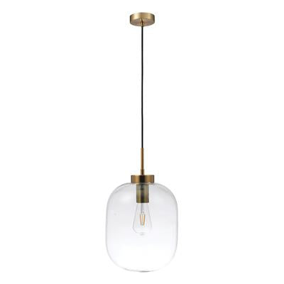 Domus Flaunt Glass LED Interior Pendant Satin Brass 240V IP20 - 22740, 22741, 22742- Domus Lighting