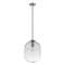 Domus Flaunt Glass LED Interior Pendant Satin Chrome 240V IP20 - 22743, 22744, 22745 -Domus Lighting