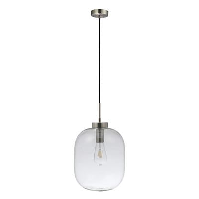 Domus Flaunt Glass LED Interior Pendant Satin Chrome 240V IP20 - 22743, 22744, 22745 -Domus Lighting