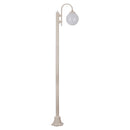 Domus LISBON 1LT 2.4M 250mm Opal Post LED Wall Light Beige / Black / Burgundy / Green / White IP43 - 15782, 15783, 15784, 15785, 15787 - Domus Lighting