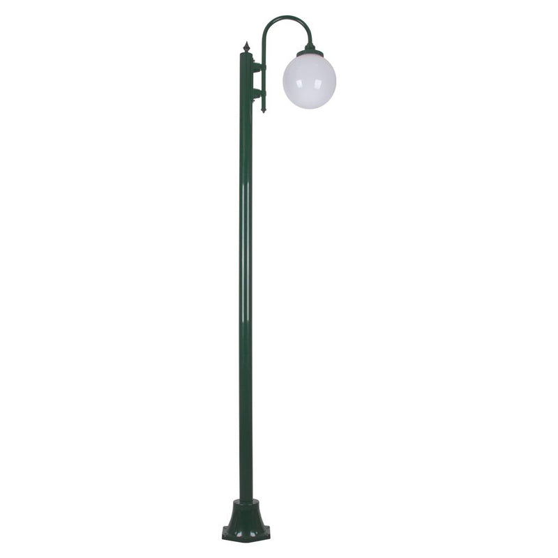 Domus LISBON 1LT 2.4M 250mm Opal Post LED Wall Light Beige / Black / Burgundy / Green / White IP43 - 15782, 15783, 15784, 15785, 15787 - Domus Lighting