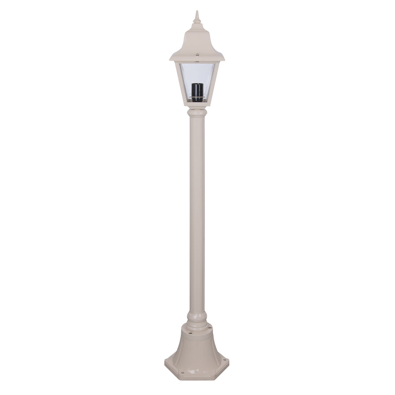 Domus PARIS 1LT 1.31M POSTLIGHT LED Weatherproof Beige / Burgundy / Black / Green / White - PARIS - Domus Lighting