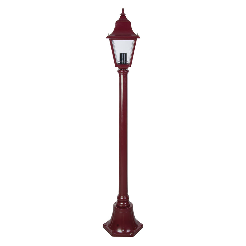 Domus PARIS 1LT 1.31M POSTLIGHT LED Weatherproof Beige / Burgundy / Black / Green / White - PARIS - Domus Lighting