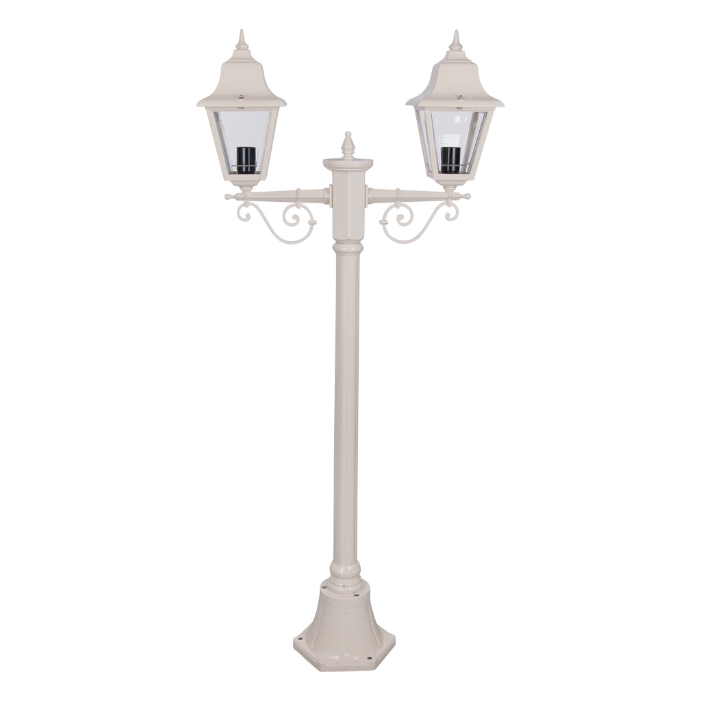Domus PARIS 2LT 1.46M POSTLIGHT LED Flood Lights Beige/ Burgundy/ Black/ Green/ White IP43- PARIS