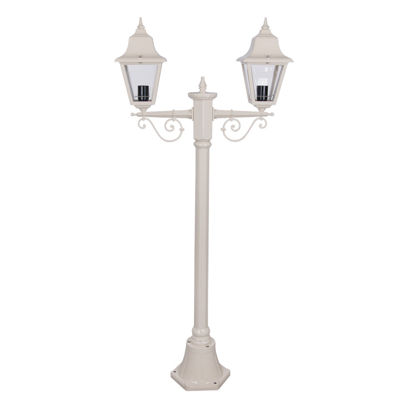 Domus PARIS 2LT 1.46M POSTLIGHT LED Weatherproof Beige / Burgundy / Black / Green / White - PARIS - Domus Lighting