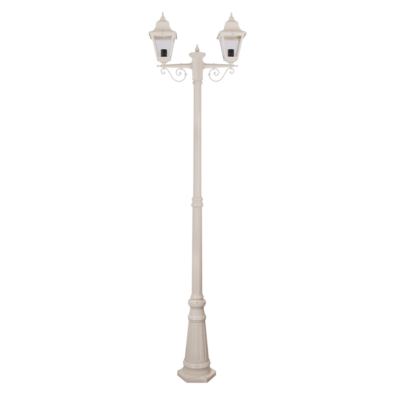 Domus PARIS 2LT 2.09M POSTLIGHT LED Weatherproof Beige / Burgundy / Black / Green / White - PARIS - Domus Lighting