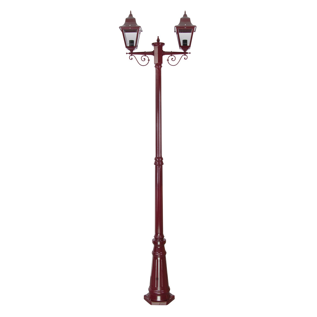 Domus PARIS 2LT 2.45M POSTLIGHT LED Flood Lights Beige/ Burgundy/ Black/ Green/ White IP43- PARIS
