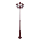 Domus PARIS 3LT 2.45M POSTLIGHT LED Weatherproof Beige / Burgundy / Black / Green / White - PARIS - Domus Lighting