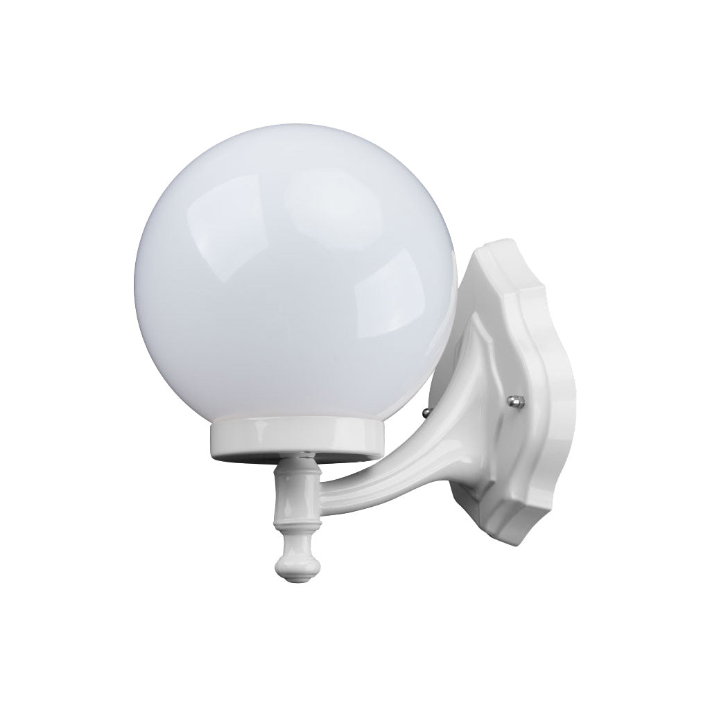 Domus SIENA WALL BRACKET UP 200MM OPAL Exterior Wall Lights Beige / Black / Burgundy / Green / White - 15518, 15519, 15520, 15521, 15523 - Domus Lighting