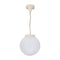 Domus GT-536 Siena Sphere Interior Pendant Beige / Black / Burgundy / Green / White 240V IP43 - 15554, 15555, 15556, 15557, 15559 - Domus Lighting