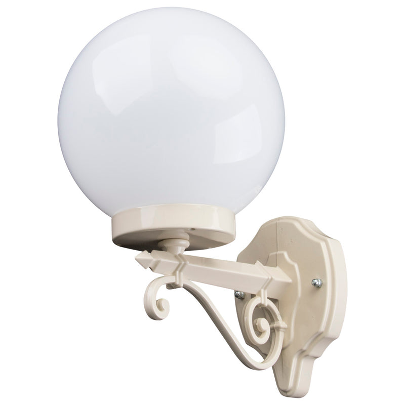 Domus GT-544 Siena Sphere Exterior Wall Light Beige/ Black/ Burgundy/ Green/ White 240V IP43 - 15566, 15567, 15568, 15569, 15571