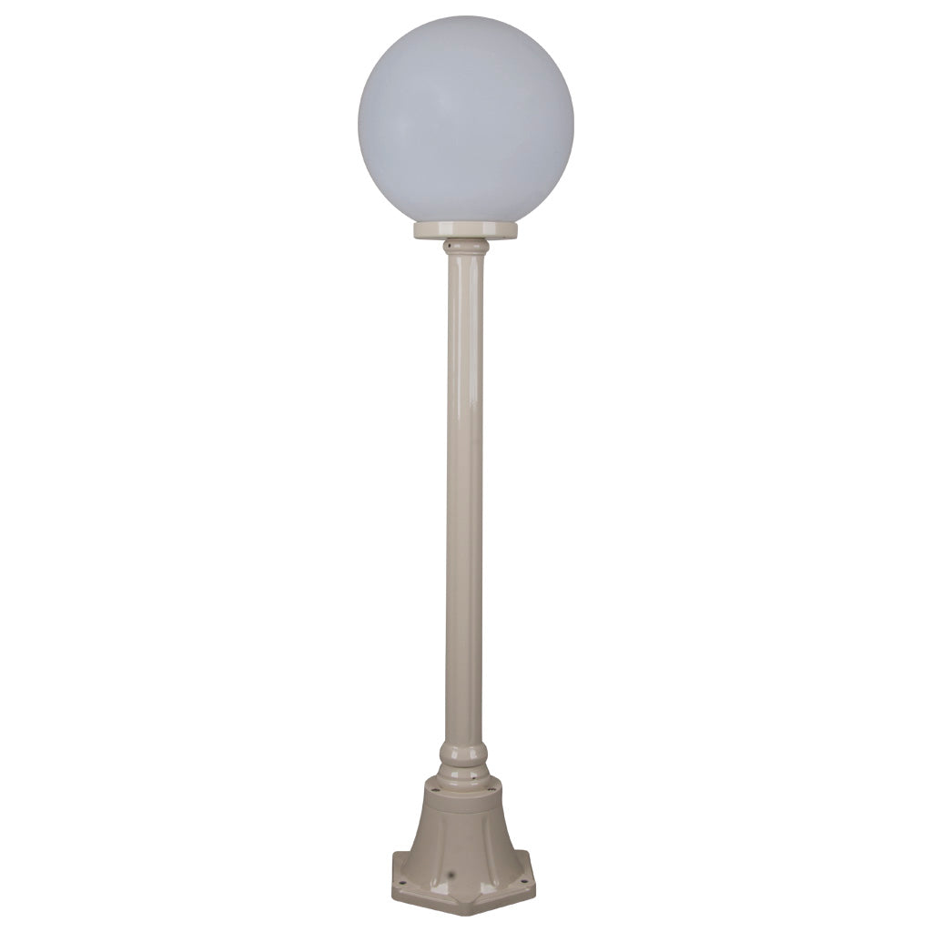 Domus SIENA 1LT 1.25M 300mm Opal Post Light Beige/ Burgundy/ Black/ White/ Green IP43 - 15584, 15585, 15586, 15587, 15589