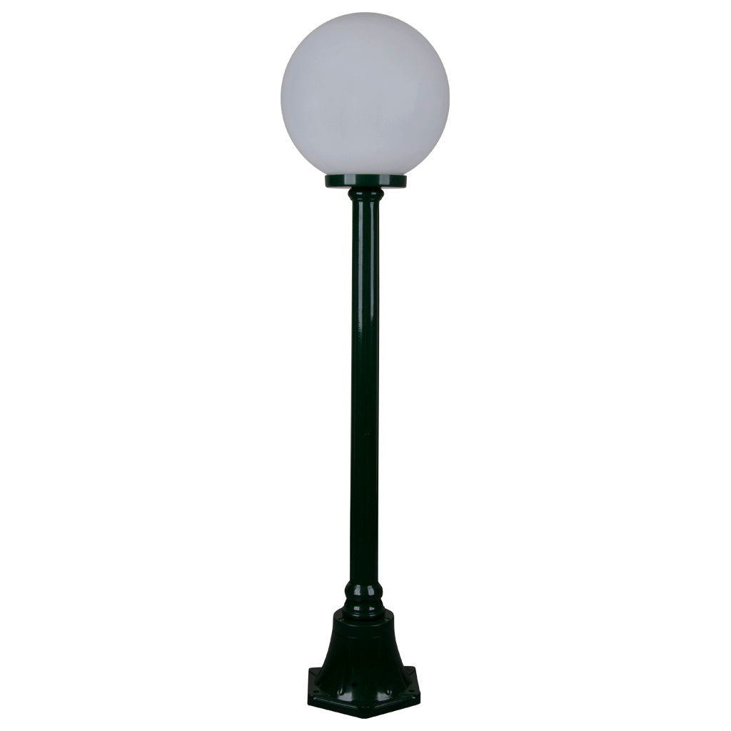 Domus SIENA 1LT 1.25M 300mm Opal Post Light Beige/ Burgundy/ Black/ White/ Green IP43 - 15584, 15585, 15586, 15587, 15589