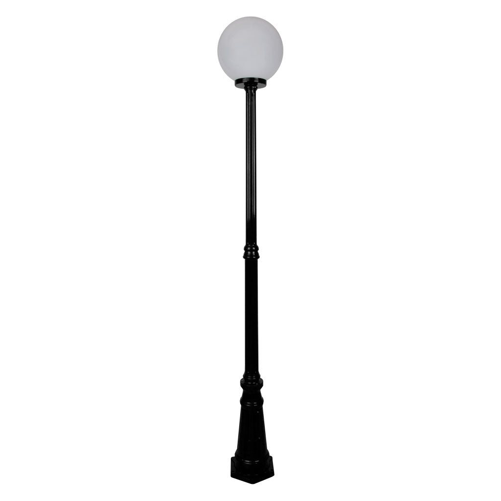 Domus SIENA 1LT 1.85M 250mm Opal Post LED Flood Light Beige/ Black/ Burgundy/ Green/ White IP43 - 15590, 15591, 15592, 15593, 15595