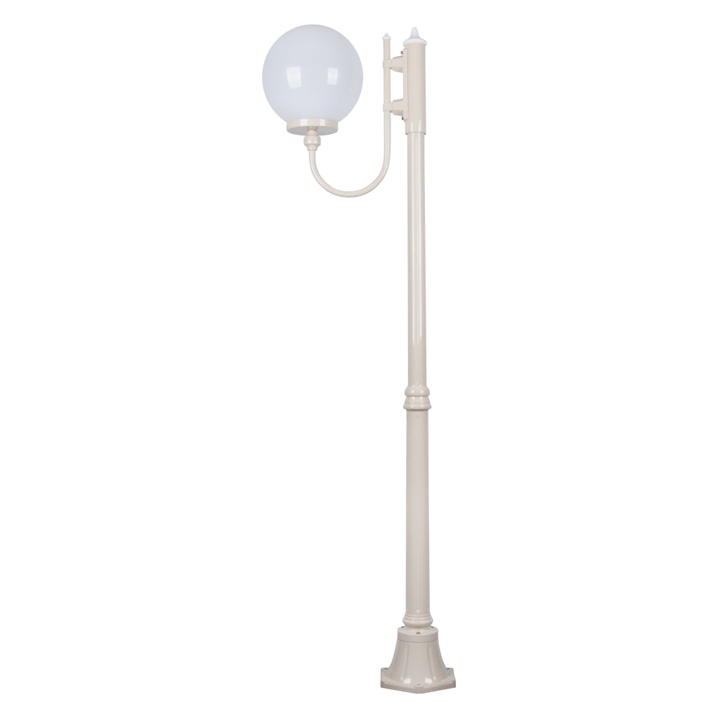 Domus LISBON 1LT 1.94M 300mm Opal Post Light Beige/ Black/ Burgundy/ Green/ White IP43 - 15704, 15705, 15706, 15707, 15709