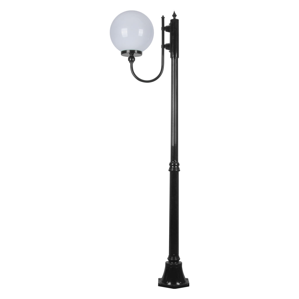 Domus LISBON 1LT 1.94M 300mm Opal Post Light Beige/ Black/ Burgundy/ Green/ White IP43 - 15704, 15705, 15706, 15707, 15709
