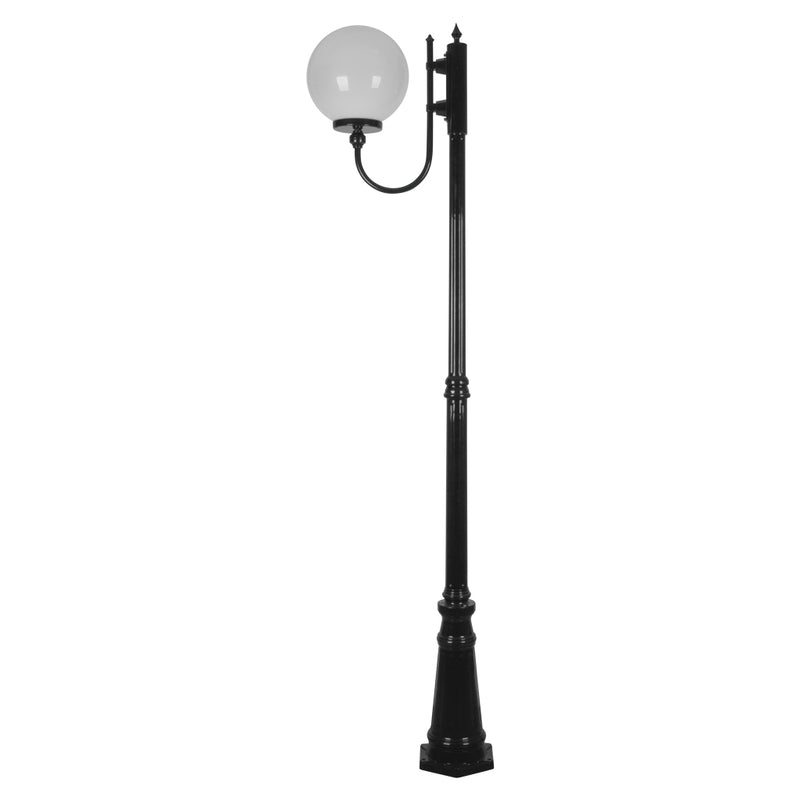 Domus LISBON 1LT 2.29M 300mm Opal Post LED Flood Light Beige / Black / Burgundy / Green / White IP43 - 15728, 15729, 15730, 157331, 15733 -  Domus Lighting