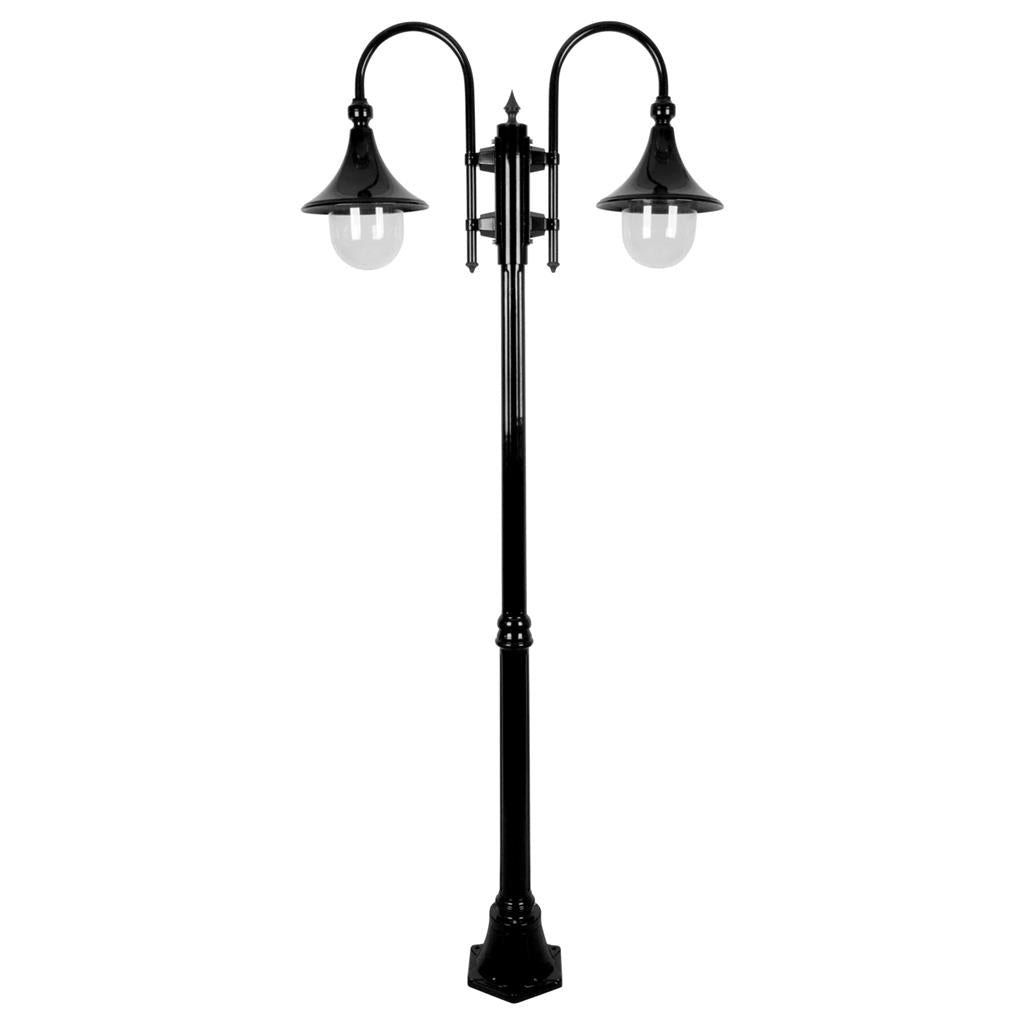 Domus MONACO 2LT 1.98M Post LED Flood Light Beige/ Black/ Burgundy/ Green/ White IP43 - 15836, 15837, 15838, 15839, 15841