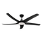 Domus Hover 5 Blade 56in. with Dimmable LED Light Ceiling Fan Tri - Black / White 26W 240V - 60070, 60071 -  Domus Lighting