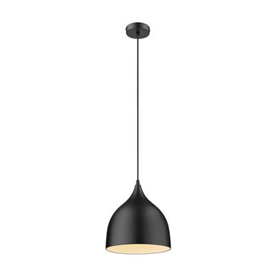 Domus Jade-220 Metal Interior Pendant Matt Black / Satin White 240V IP20 - 31415, 31416 - Domus Lighting