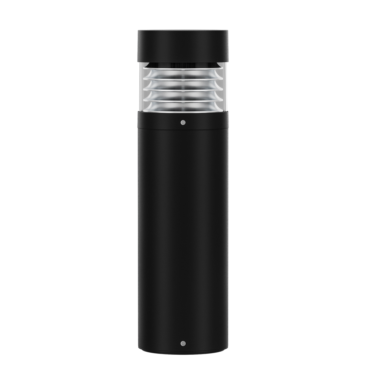 Domus KEEL 600mm flat-top black bollard light