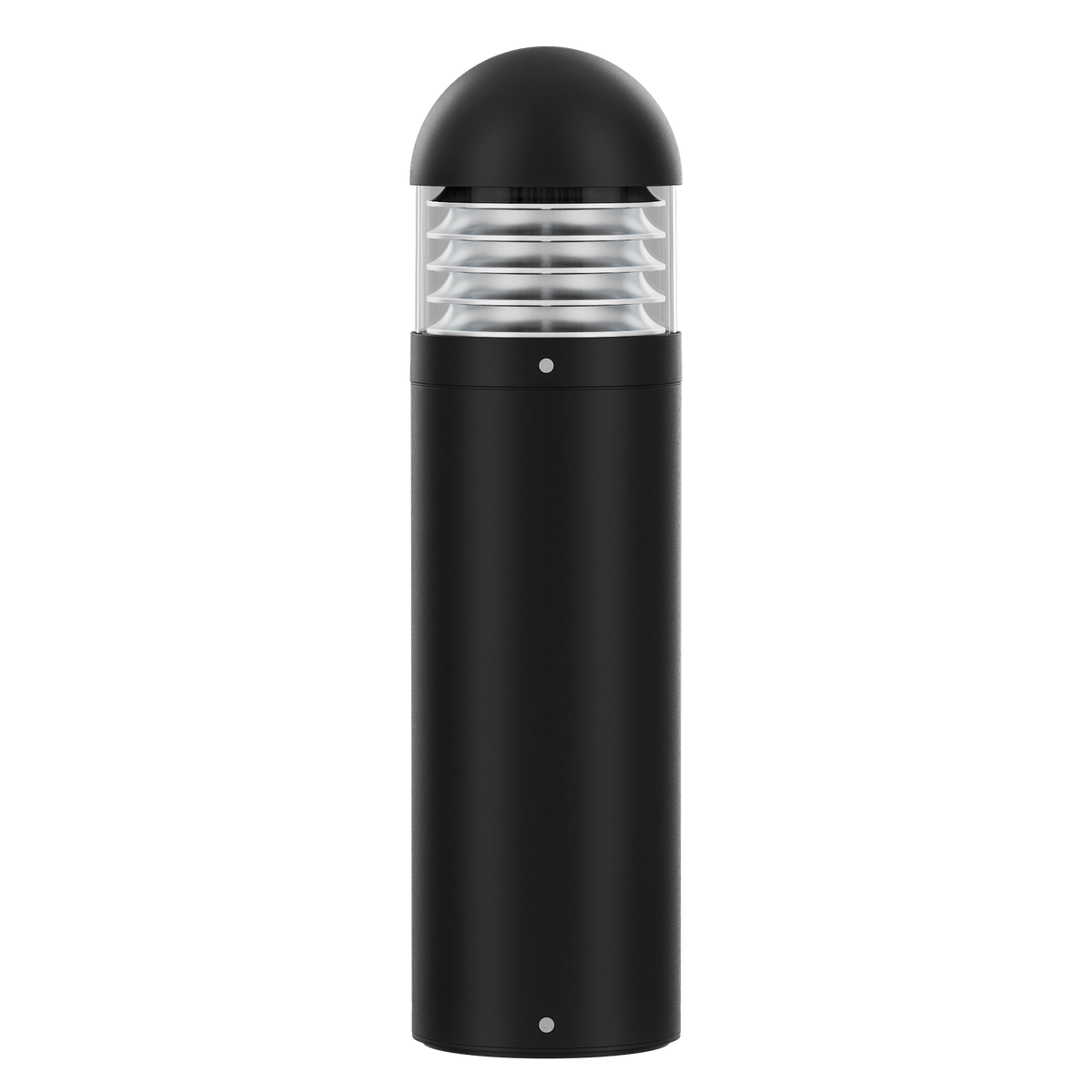Domus KEEL 600mm round-top black bollard light