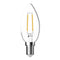 65924 Candle 4.8W 240V Dimmable LED Filament Lamp Clear IP20 - E14 2700 Domus Lighting 