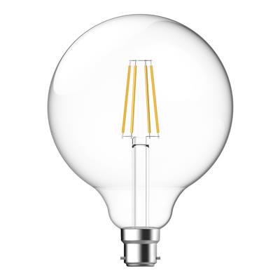 Domus G120 B22 Dimmable LED Filament Lamps and Globes 2700K 6500K Clear 7.5W 240V IP20 - 65942, 65943-  Domus Lighting