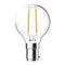 65928 Fancy Round G45 4.8W 240V Dimmable LED Filament Lamp Clear IP20 - B15 2700K Domus Lighting