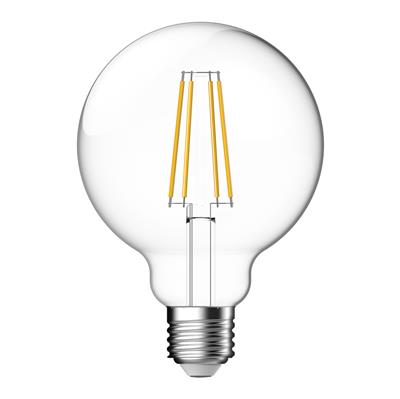 Domus G95 E27 Dimmable LED Filament Lamps and Globes 2700K 6500K Clear 7.2W 240V IP20 - 65940, 65941