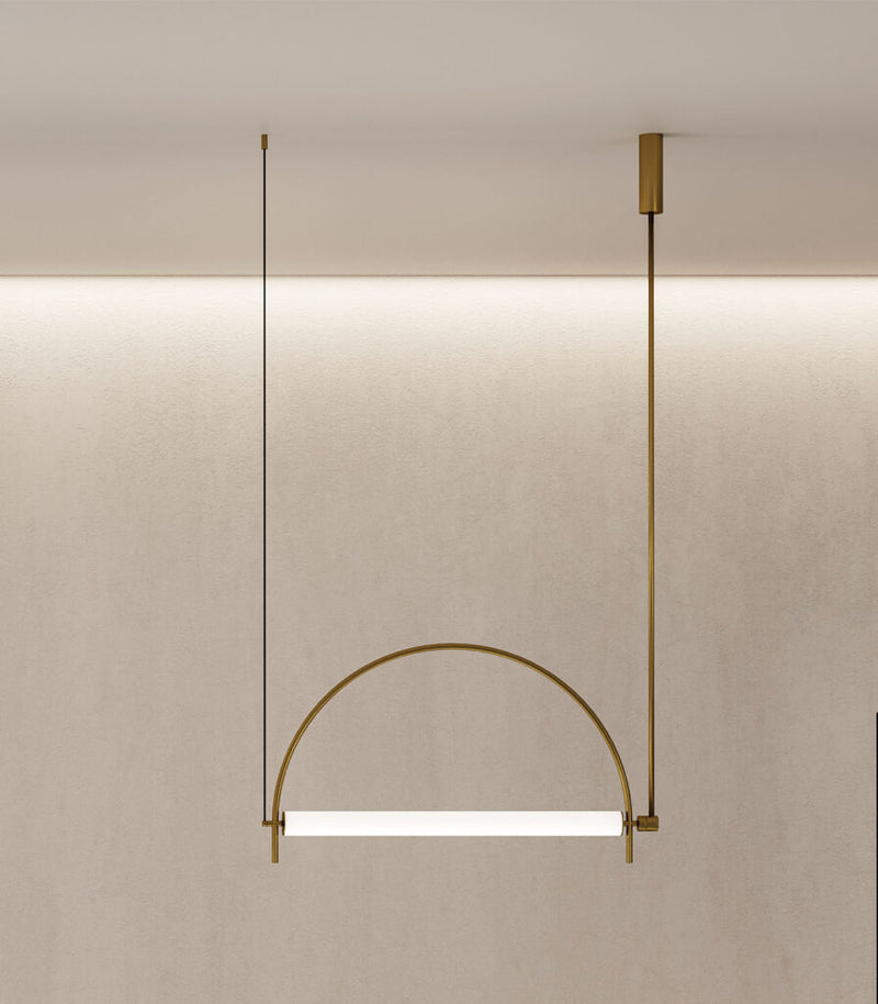 Aromas Arc Interior Pendants 2700K Aged Gold/ Matte Black 20W - ARO.C1292/ORO, ARO.C1292/NEG
