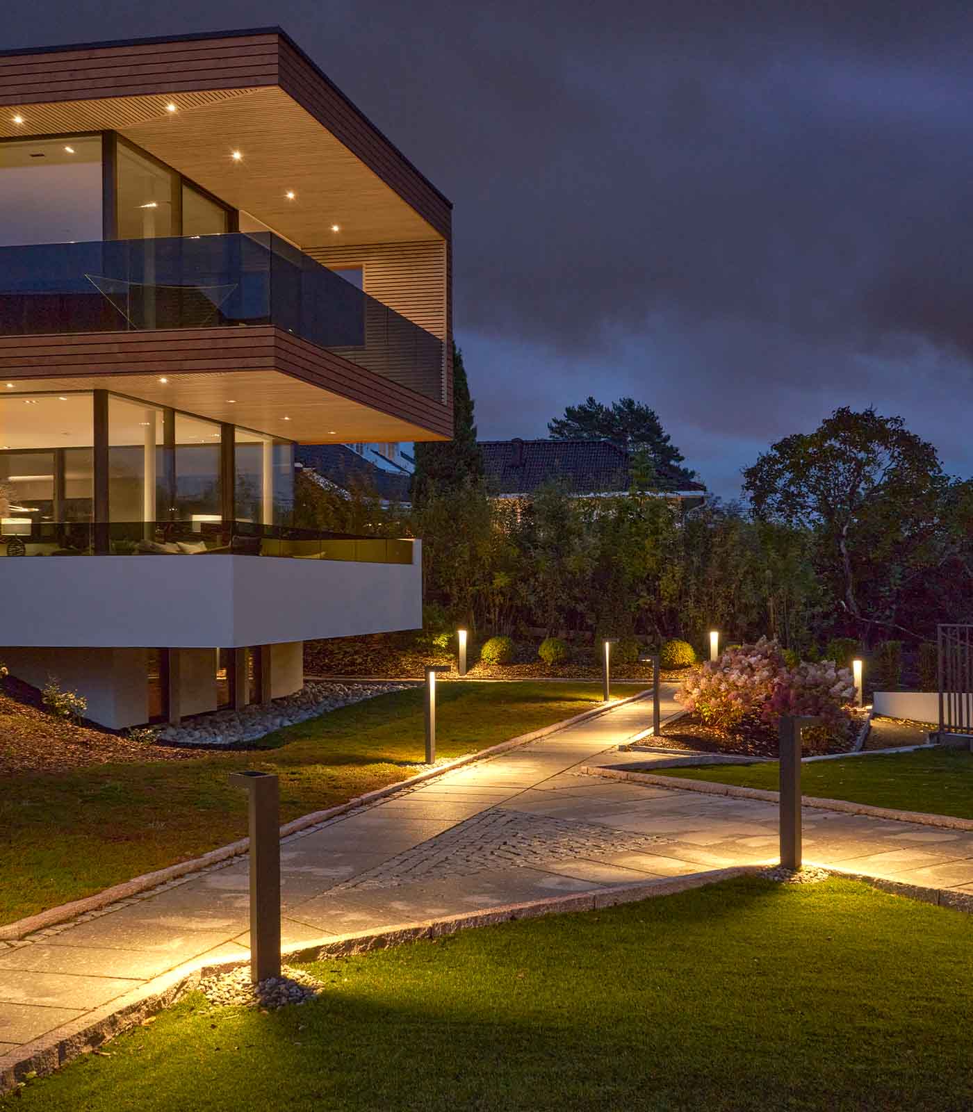 Norlys Asker LED Bollards 3000K Black/ Aluminium/ Graphite IP65 - NLYS.1311B, NLYS.1311AL, NLYS.1311GR