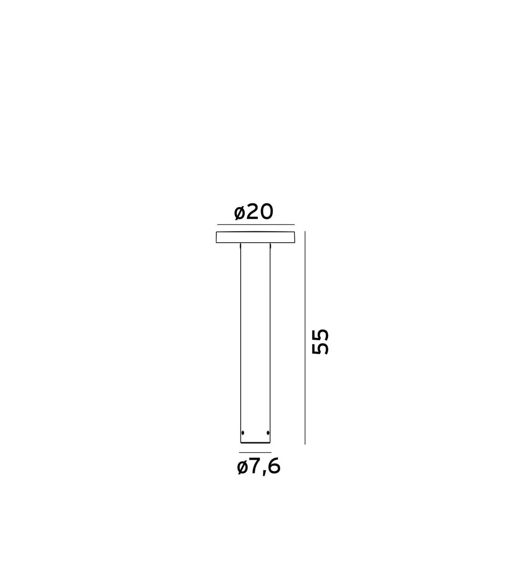 Light Borg Norlys Borg 550 / 850mm Bollard Light | Eco Smart Lighting