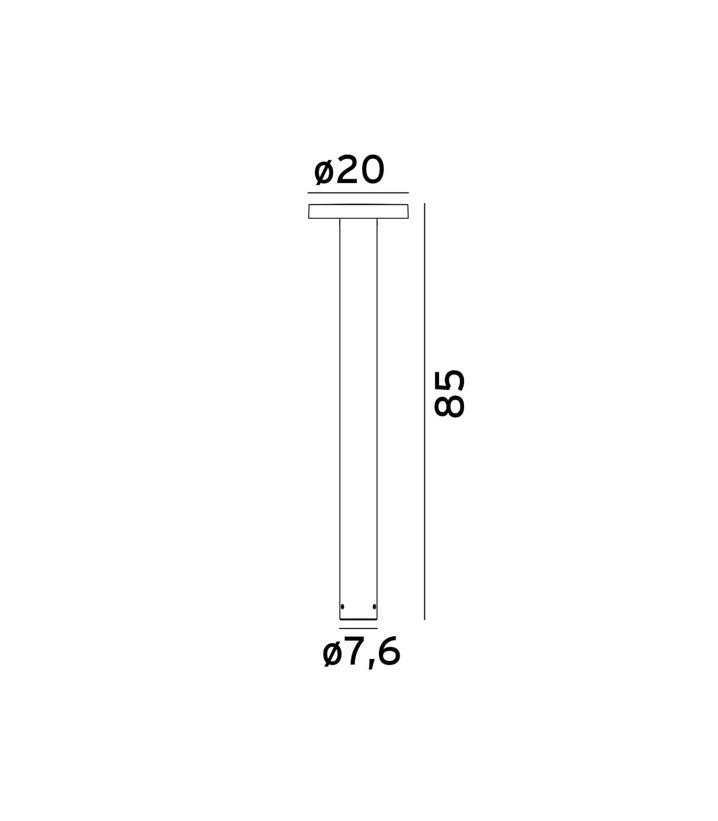 Norlys Borg LED Bollards 3000K Aluminium/ Graphite 16W IP65 - NLYS.6170, NLYS.6180