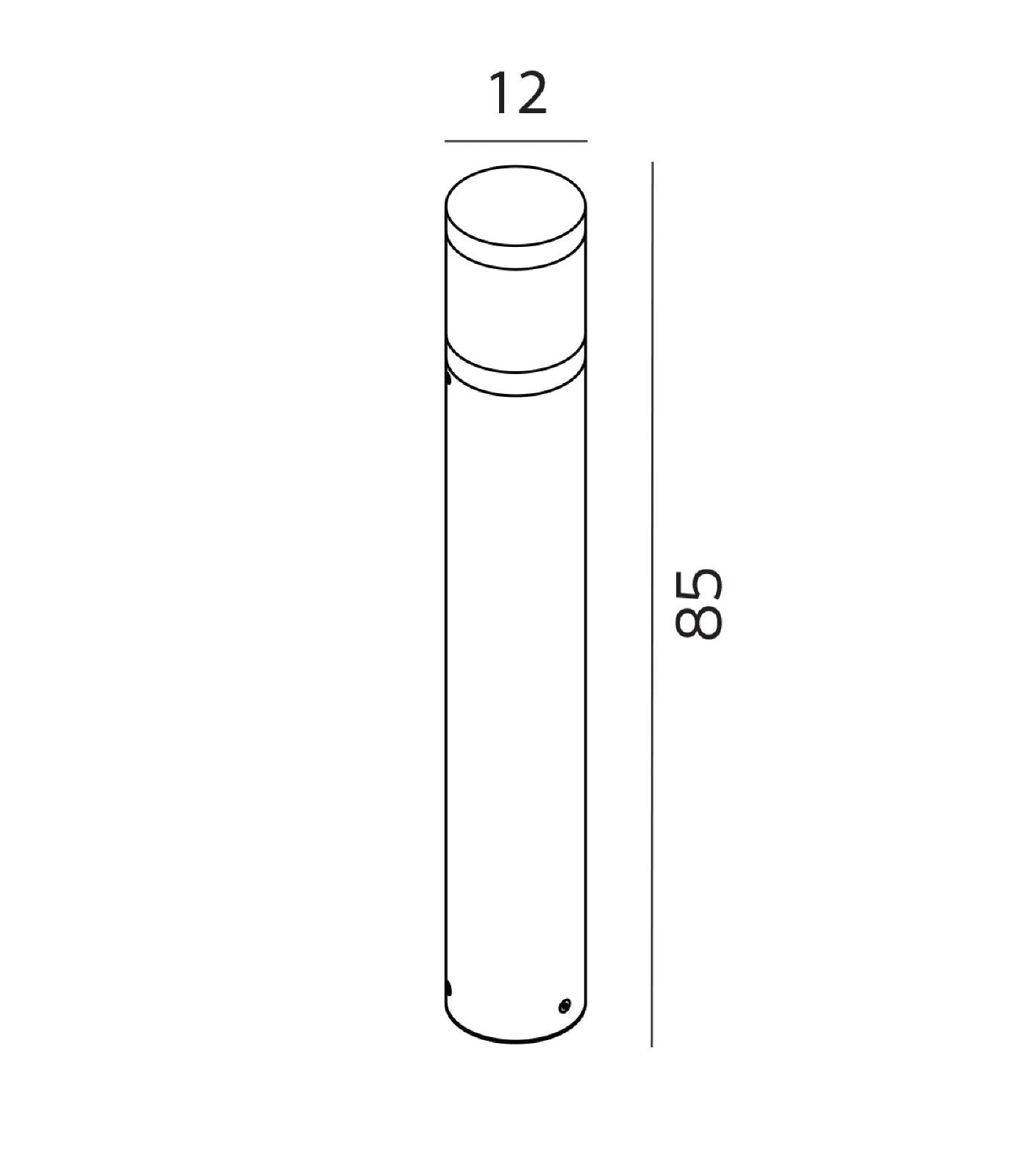 Norlys Lillesand LED Bollards Aluminium/ Graphite IP54 - NLYS.1380AL, NLYS.1380GR