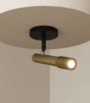 Aromas Ycro Ceiling Light 3000K Matte Black/ Matte Brass 8W - ARO.T1297/NEG, ARO.T1297/NEG-ORO