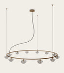 Aromas Hado Interior Architectural Chandelier 2700K Aged Gold- ARO.HADO/C