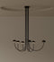 Aromas Dussa Interior Architectural Chandelier 2700K Matte Black/ Black/ Matte Brass/ White/ Travertine 9W - ARO.C1307/6