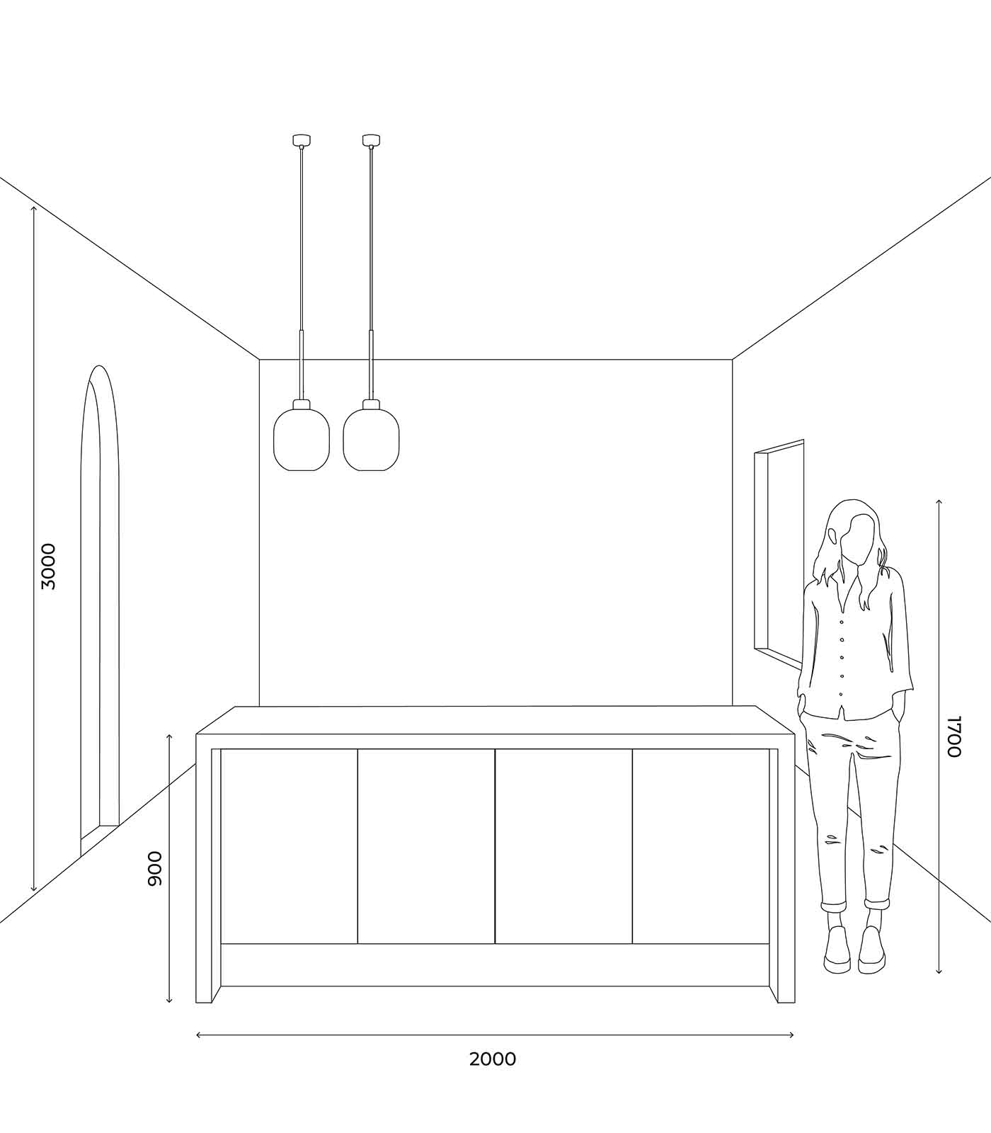 Lighting Republic Parlour Lite Curve Interior Pendant White/ Clear/ Smoke - LR.i02.26. + LR.A01.006.