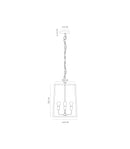 Lighting Republic Dover Lantern Clear/ Frosted Interior Pendant Old Bronze - LR.i03.73. - Lighting Republic