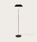 Amores Aider Floor Lamp Satin Nickel/ Matte Brass - ARO.P1287/NIQ-NEG, ARO.P1287/ORO-NEG