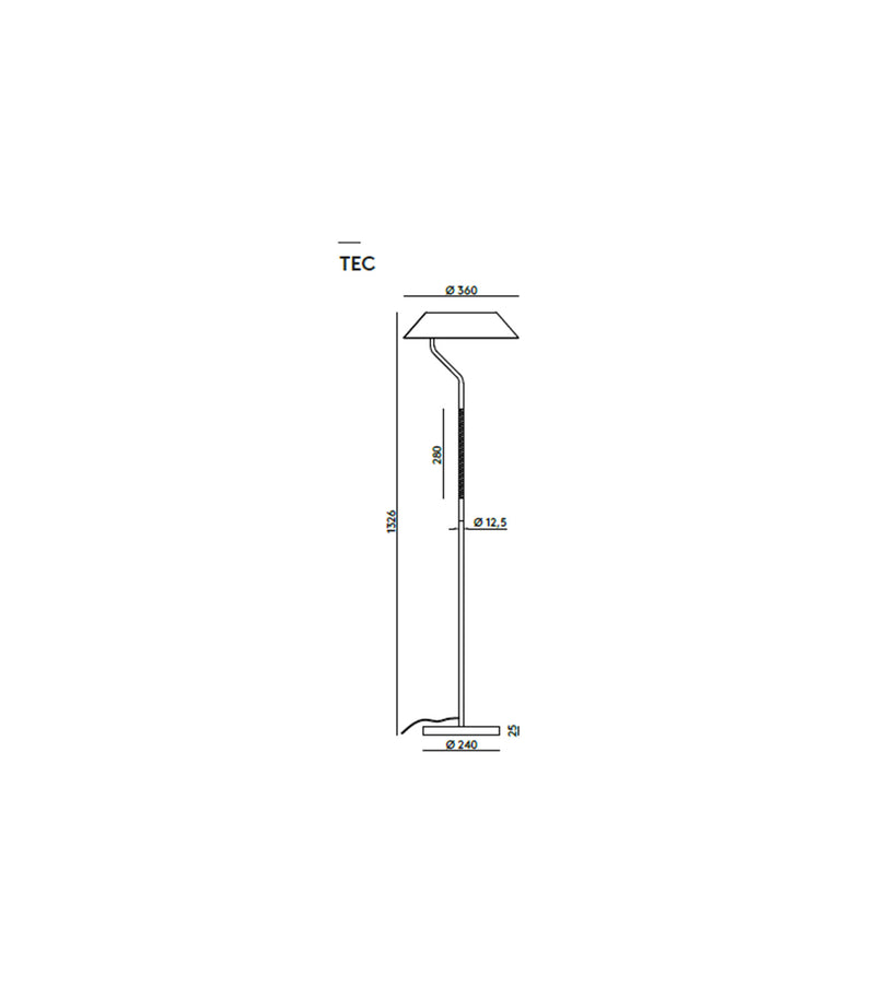 Amores Aider Floor Lamp Satin Nickel/ Matte Brass - ARO.P1287/NIQ-NEG, ARO.P1287/ORO-NEG