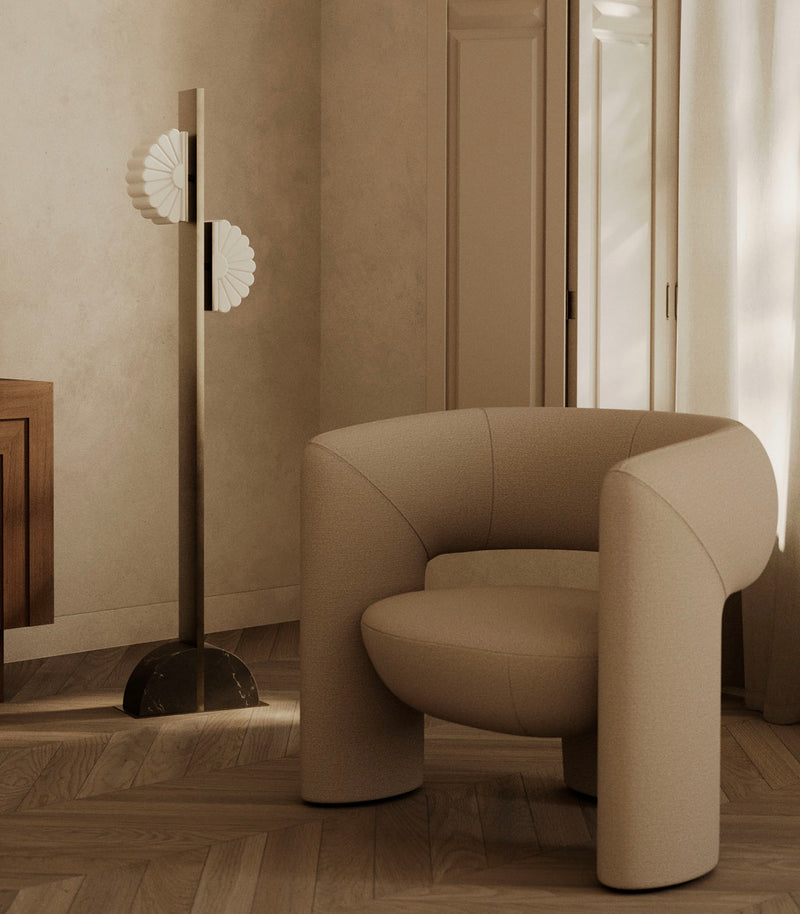 Aromas Gina Floor Lamp 2700K Black- ARO.P1334/ORO-NEG