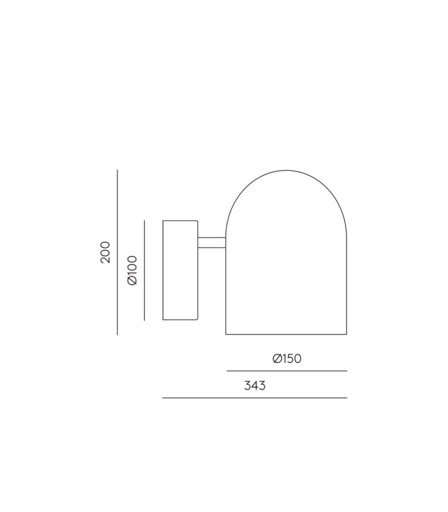 Aromas Luca Wall Lights Matte Black - ARO.A1237