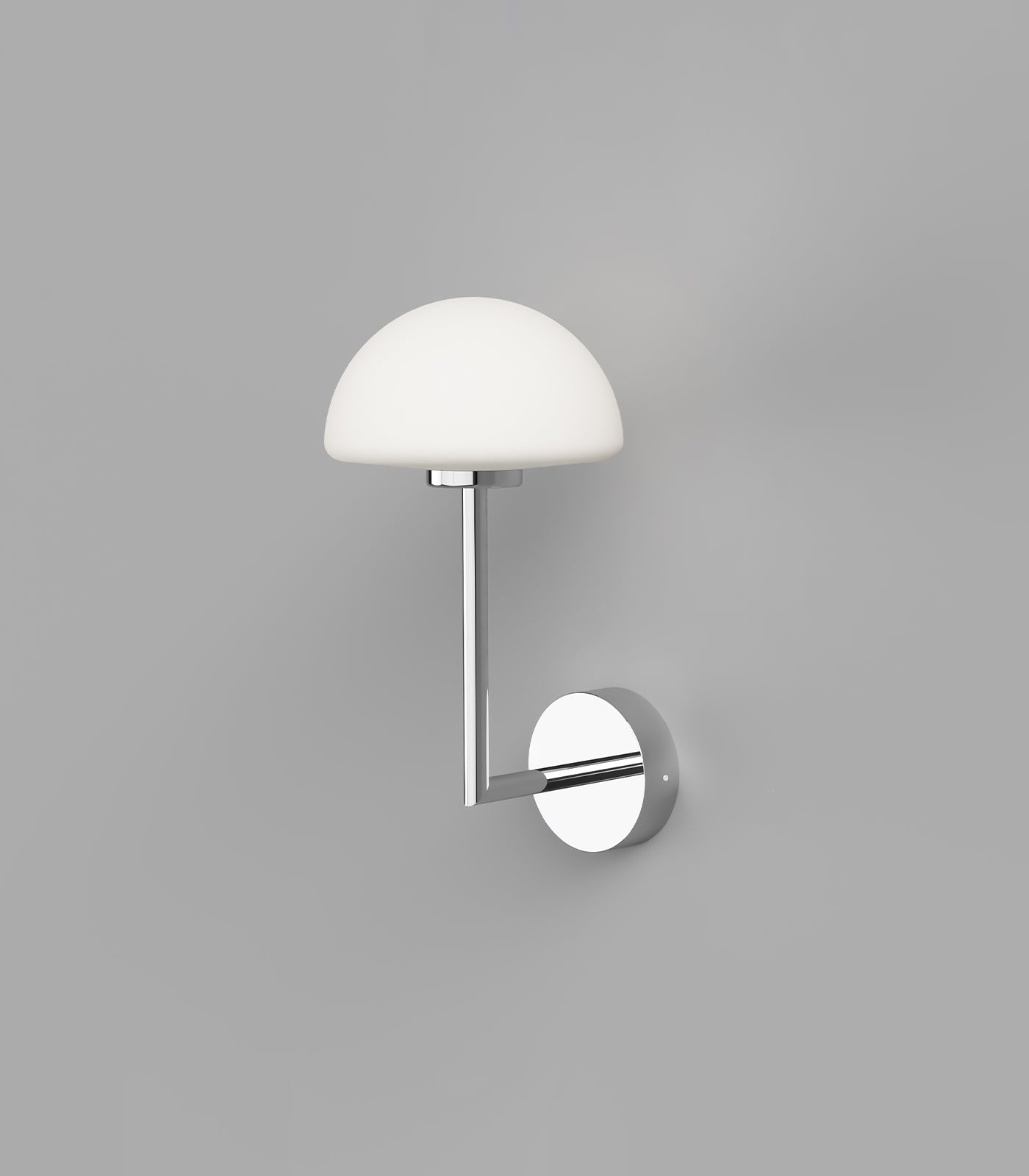 Lighting Republic Orb Dome Long Arm Interior Wall Light White / Chrome / Dark Bronze IP44 - LR.i01.54B. + LR.A03.DM. 