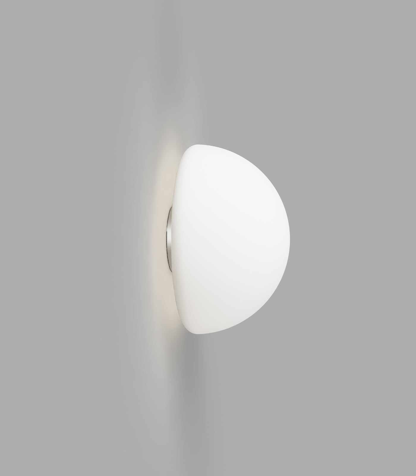 Lighting Republic Orb Dome Mirror Interior Wall Light Chrome / Dark Bronze / White IP44 - LR.i01.54M. + LR.A03.DM.