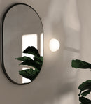  Lighting Republic Orb Dome Mirror Interior Wall Light Chrome / Dark Bronze / White IP44 - LR.i01.54M. + LR.A03.DM.