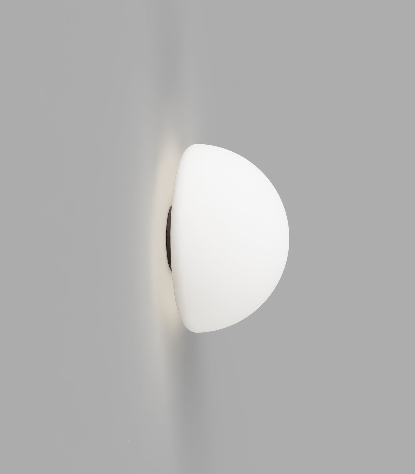 Lighting Republic Orb Dome Mirror Interior Wall Light Chrome / Dark Bronze / White IP44 - LR.i01.54M. + LR.A03.DM.