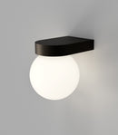 Lighting Republic Orb Ledge Exterior Wall Lights Small / Medium IP44 - LR.E01.54.DB + LR.A03.WH